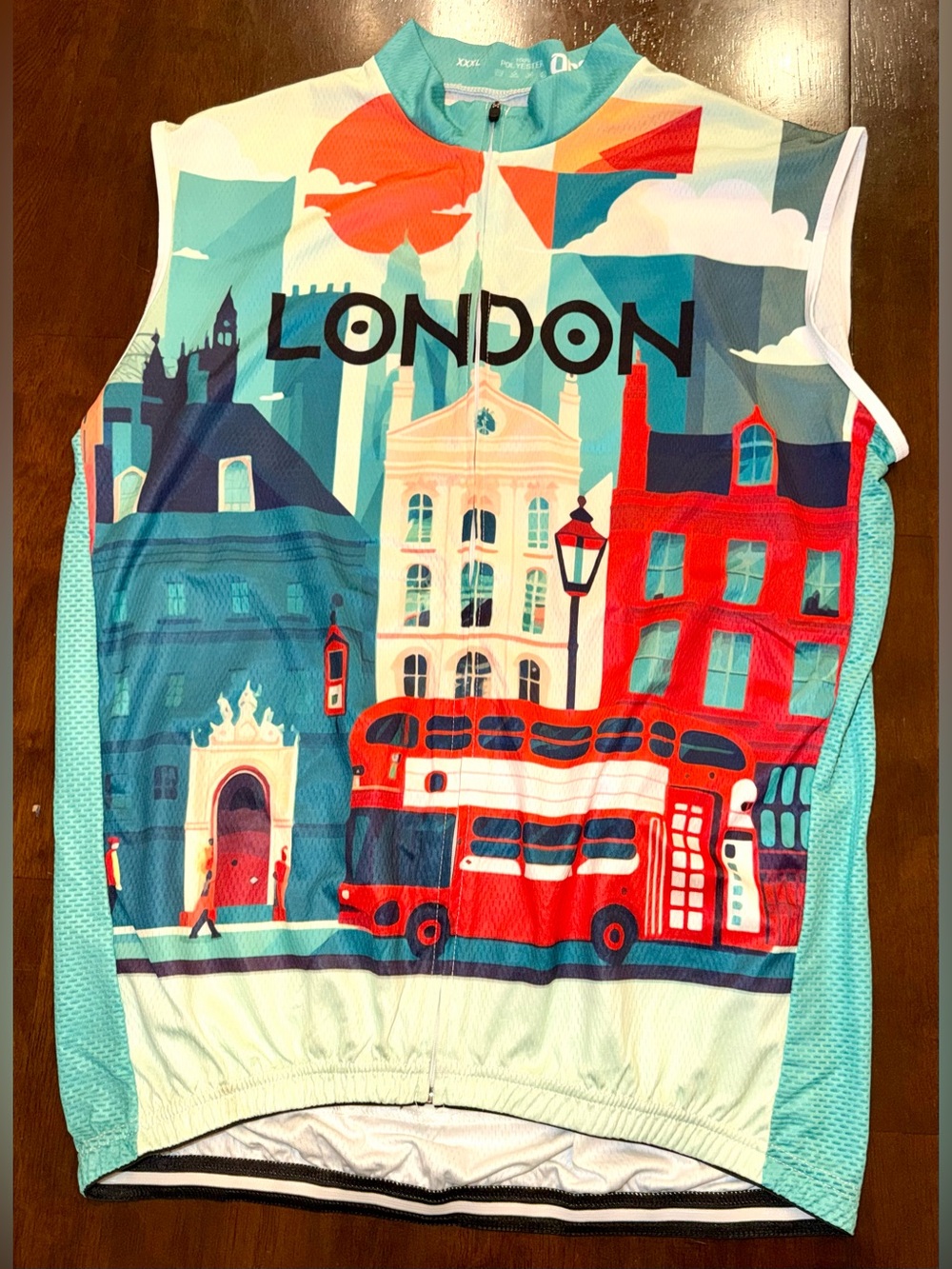 OCG Around The World - London Sleeveless Full Zip Cycling Jersey Pockets XXXL